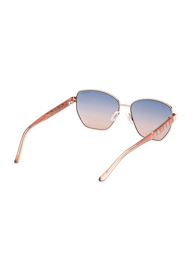 GUESS Women's UV Protection Hexagon Sunglasses - GU0010228W56 - Lens Size: 56 Mm - Image 5